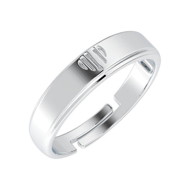 CLARA Pure 925 Sterling Silver Heart Adjustable Ring Gift for Women and Girls