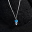 CLARA 925 Sterling Silver Vistosa Pendant Chain Necklace 