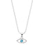 CLARA 925 Sterling Silver Evil Eye Bella Pendant Chain Necklace 