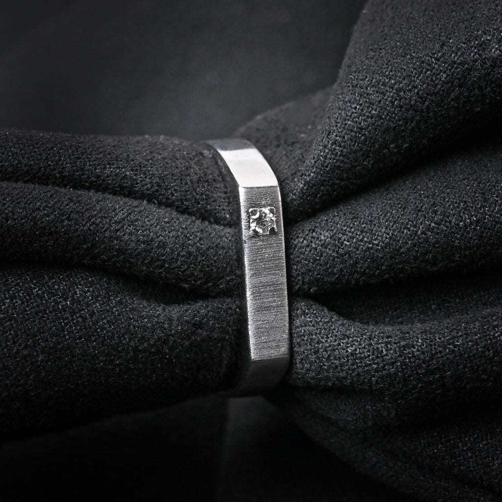 CLARA Real 925 Sterling Silver Sleek Band Ring 