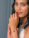 CLARA 925 Pure Silver Green Flower Hand Bracelet