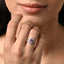 Silver Malin Pink Designer Solitaire Ring