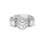 CLARA Pure 925 Sterling Silver Solitaire Wedding Finger Ring with Adjustable Band 