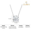 Silver Gia Classic Solitaire Pendant Chain