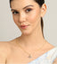 CLARA 925 Sterling Silver Irina Pendant Chain Necklace 