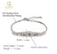 CLARA Made with Swiss Zirconia 925 Sterling Silver Sandra Solitaire Bracelet Gift for Women and Girls
