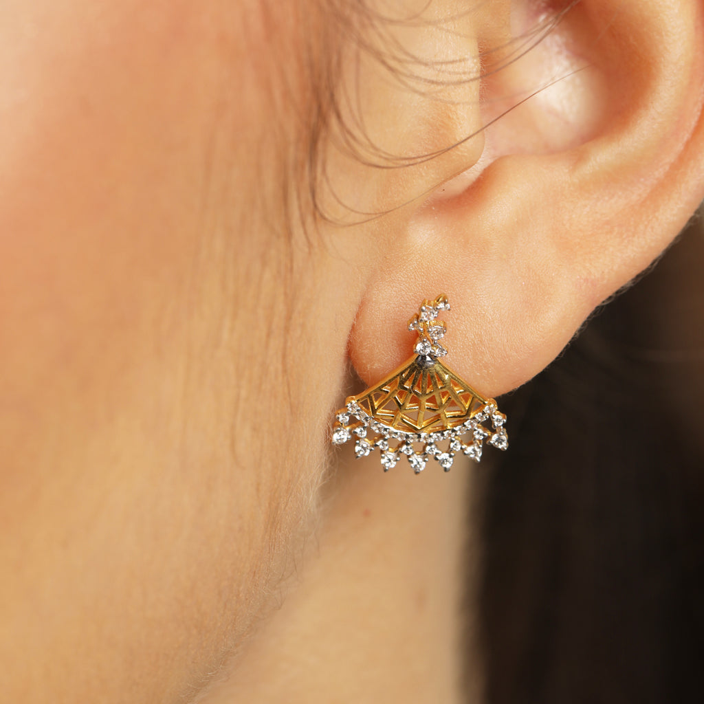 CLARA 925 Sterling Silver Irina Earrings with Screw Back 