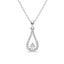 Silver Teardrop Pendant Chain  