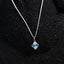 CLARA 925 Sterling Silver Belen Pendant Chain Necklace 