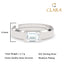 CLARA Real 925 Sterling Silver Octagon Band Ring 