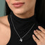 Silver Floral Pendant Chain