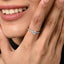 Silver Alma Princess Cut Solitaire Ring