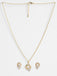CLARA 925 Sterling Silver Alba Pendant Earring Chain Jewellery Set 
