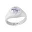 Certified Zircon Bold Silver Ring 3cts or 3.25ratti
