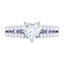 CLARA Made with Swiss Zirconia 925 Sterling Silver Heart Solitaire Ring Gift for Women and Girls