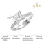 Silver Elodie Princess Cut Solitaire Ring