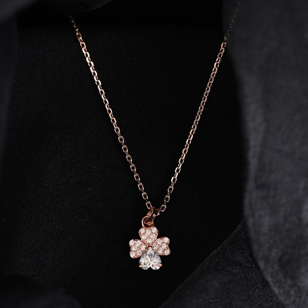 Silver Bunch of Hearts Pendant Chain