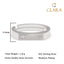 CLARA Real 925 Sterling Silver Sleek Band Ring 