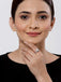 CLARA Made with Swiss Zirconia 925 Sterling Silver Round Solitaire Ring Gift for Women and Girls