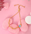 CLARA 925 Pure Silver Golden Evil Eye Hand Bracelet