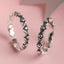 CLARA 925 Sterling Silver Cross Toe Rings Pair 