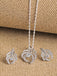 CLARA 925 Sterling Silver Nusa Pendant Earring Chain Jewellery Set 
