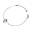 Silver Pear Solitaire Bracelet