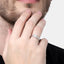 CLARA Real 925 Sterling Silver Octagon Band Ring 