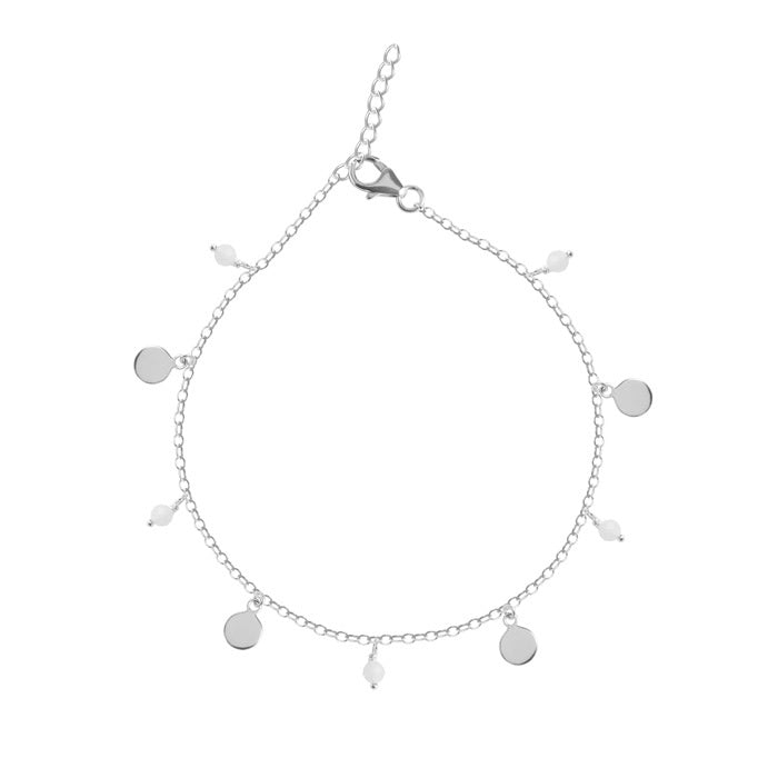 CLARA 925 Sterling Silver Azrah Anklet Payal ( Single ) Adjustable Chain Gift for Women and Girls
