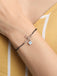 CLARA 925 Sterling Silver Evil Eye Flower Hand Mangalsutra Bracelet