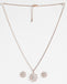 CLARA 925 Sterling Silver Anna Pendant Earring Chain Jewellery Set 