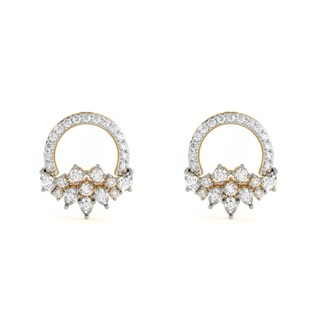 CLARA 925 Sterling Silver Tica Earrings with Screw Back 