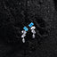 CLARA 925 Sterling Silver diamante Earrings 