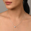 Silver Asscher Solitaire Pendant Chain