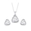 Silver Bianca Solitaire Jewellery Set 