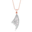 Silver Lily Pendant Chain Necklace