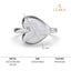 CLARA Pure 925 Sterling Silver Promise of Heart Finger Ring 