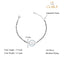 CLARA 925 Sterling Silver Evil Eye Circle Hand Mangalsutra Bracelet