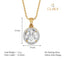 CLARA 925 Sterling Silver Talia Pendant Chain Necklace 