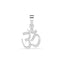 Silver Shine Om Men Pendant Necklace with Chain or without Chain