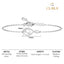 CLARA 925 Pure Silver Real Pearl Hand Bracelet