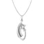 CLARA 925 Sterling Silver Orla Pendant Chain Necklace 