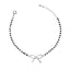 CLARA 925 Sterling Silver Bow Hand Mangalsutra Bracelet