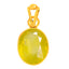Certified Yellow Sapphire Pukhraj Panchdhatu Pendant 4.8cts or 5.25ratti