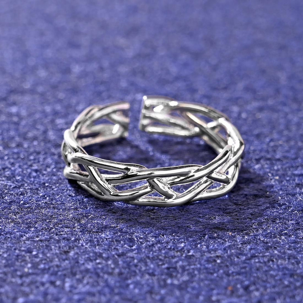 CLARA Pure 925 Sterling Silver Bold Finger Ring 