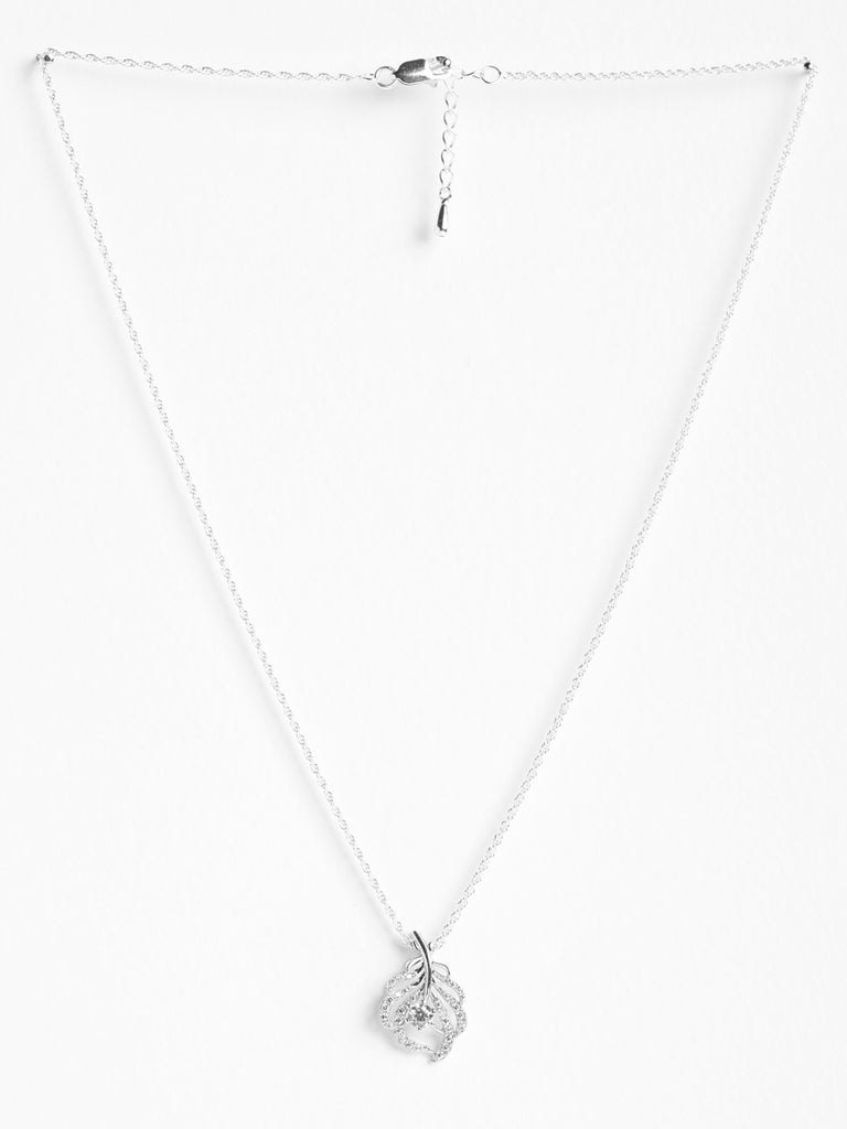CLARA 925 Sterling Silver Nusa Pendant Chain Necklace 