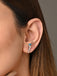 CLARA 925 Sterling Silver diamante Earrings 