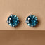 CLARA 925 Sterling Silver Sky Blue Studs Earrings Gift for Kids Girls 