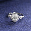 Silver Swirl Solitaire Ring