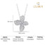 Silver Floral Pendant Chain